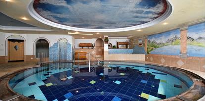 Indoor swimming pool with starry sky