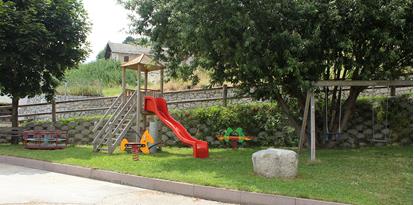 Der Spielplatz unseres Familienhotels im Pustertal