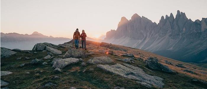 Tramonto in montagna